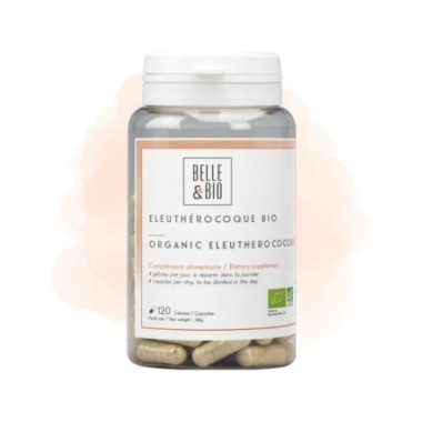 Belle&Bio Eleutherococcus Organic 200 mg - 120 Capsule Beneficii Eleuterococ: cresterea energiei si reducerea oboselii, imbunata
