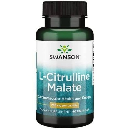 L-Citrulline Malate Complex 750 mg 60 Capsule, Swanson L-Citrulline Malate beneficii: poate imbunatati performanta atletica, imb