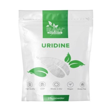 Uridina monofosfat pudra 25 grame, Raw Powders Uridina monofosfat pudra beneficii: ajuta in ameliorarea leziunilor nervoase, ame