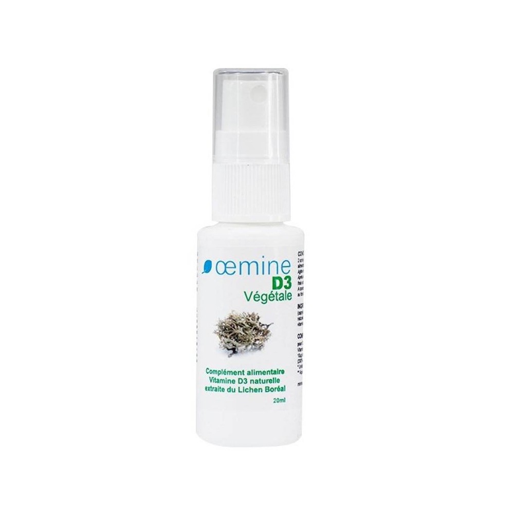 Oemine Vitamina D3 - vegetala, spray picaturi orale Beneficii Vitamina D3: mentinerea sanatatii dintilor si a oaselor, mentinere