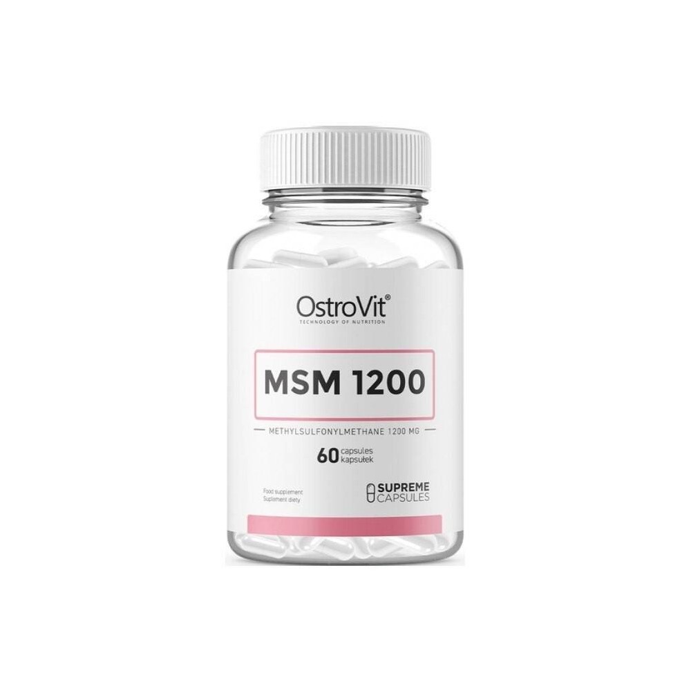 OstroVit Supreme Capsules MSM 1200 - 60 Capsule Beneficii MSM: ajuta in reducerea durerilor musculare post-antrenament si influe OstroVit Supreme Capsules MSM 1200 - 60 Capsule Beneficii MSM: ajuta in reducerea durerilor musculare post-antrenament si influe