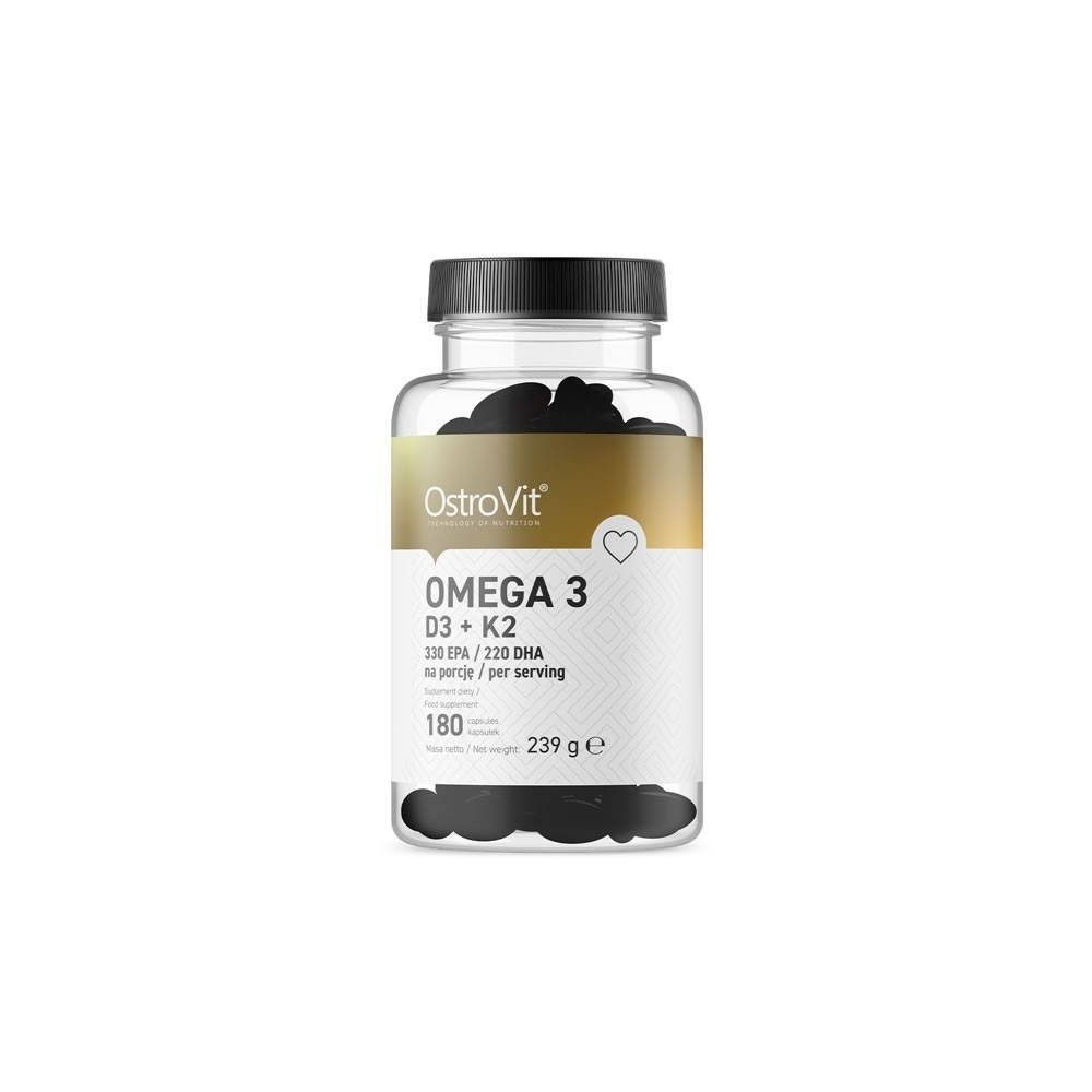 OstroVit Omega 3, Vitminele D3 + K2 180 Capsule Beneficii OstroVit Omega 3 D3 + K2: susține acțiunea sistemului cardiovascular, OstroVit Omega 3, Vitminele D3 + K2 180 Capsule Beneficii OstroVit Omega 3 D3 + K2: susține acțiunea sistemului cardiovascular,