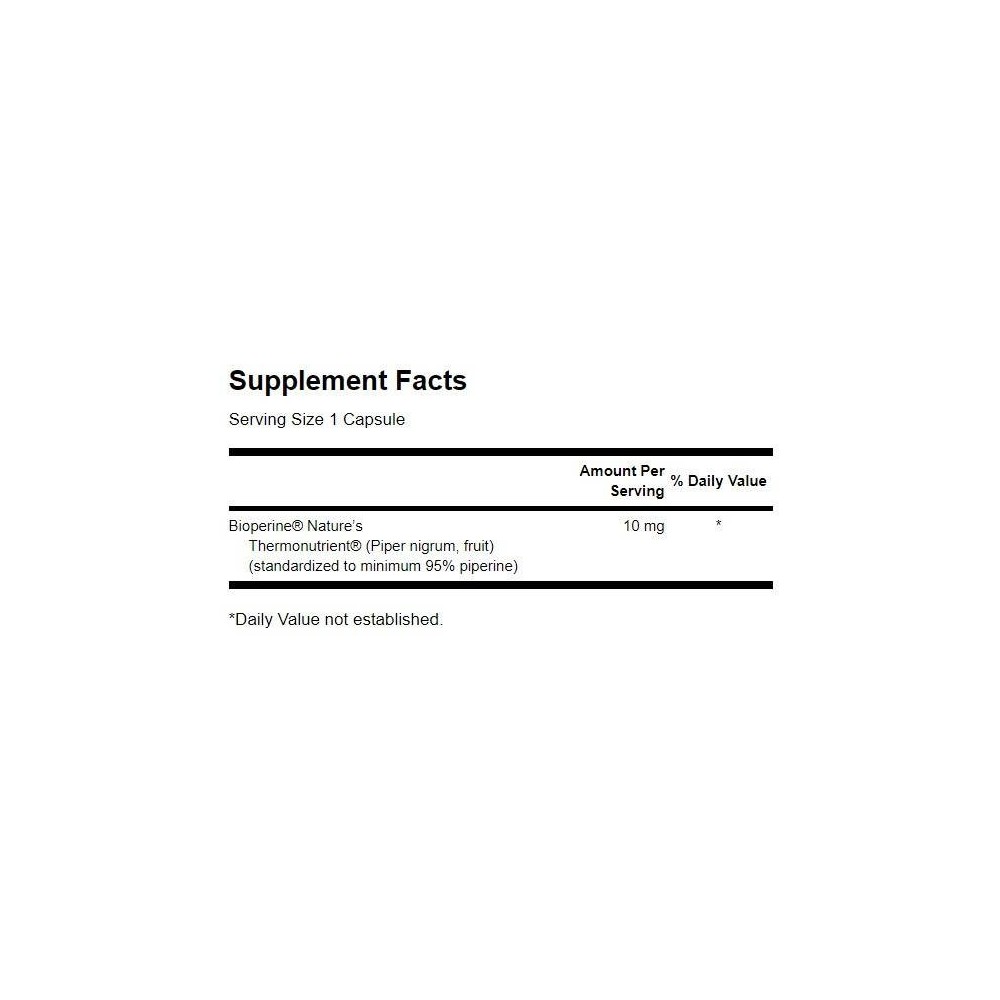 Swanson Bioperine, 10mg - 60 Capsule Beneficii BioPerine: activitate antioxidanta ridicata, agent antiinflamator, controleaza za
