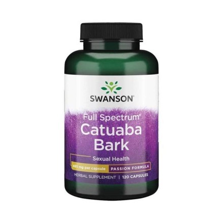 Catuaba Bark Scoarta 465mg 120 Capsule, Swanson Catuaba Bark beneficii: puternic energizant sexual sud-american, afrodisiac braz