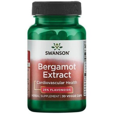 Bergamot Extract 500mg 30 Capsule, Swanson Bergamot Extract Beneficii: ajuta la ameliorarea depresiei, ajuta la scaderea nivelul