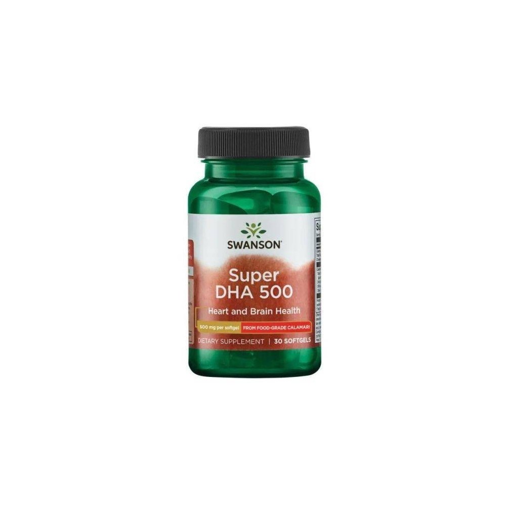 Swanson Super DHA 500 from Food-Grade Calamari - 30 Capsule Beneficii DHA: iti protejeaza inima, imbunatateste simptomele adhd, Swanson Super DHA 500 from Food-Grade Calamari - 30 Capsule Beneficii DHA: iti protejeaza inima, imbunatateste simptomele adhd,