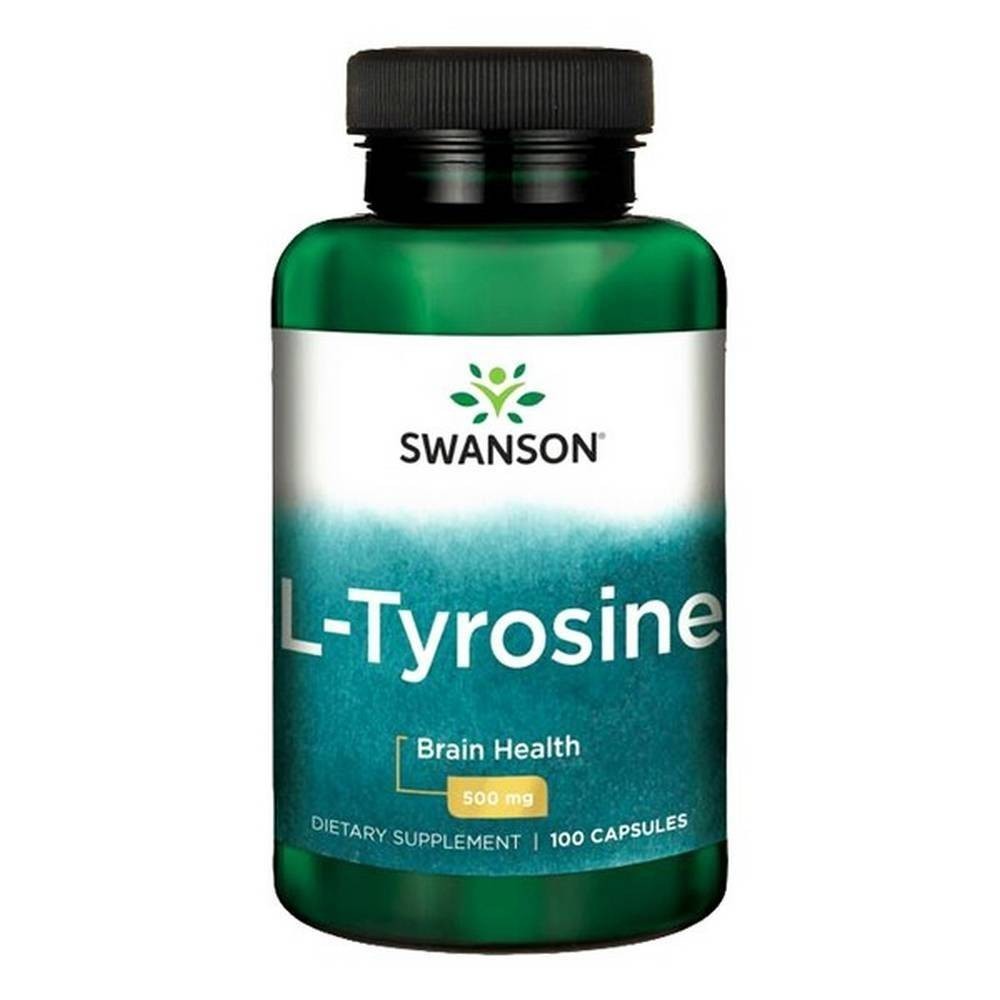 Swanson L-Tyrosine (Tirozina) 500mg - 100 Capsule Beneficiile tirozinei: este utilizata in suplimentele proteice pentru a minimi Swanson L-Tyrosine (Tirozina) 500mg - 100 Capsule Beneficiile tirozinei: este utilizata in suplimentele proteice pentru a minimi
