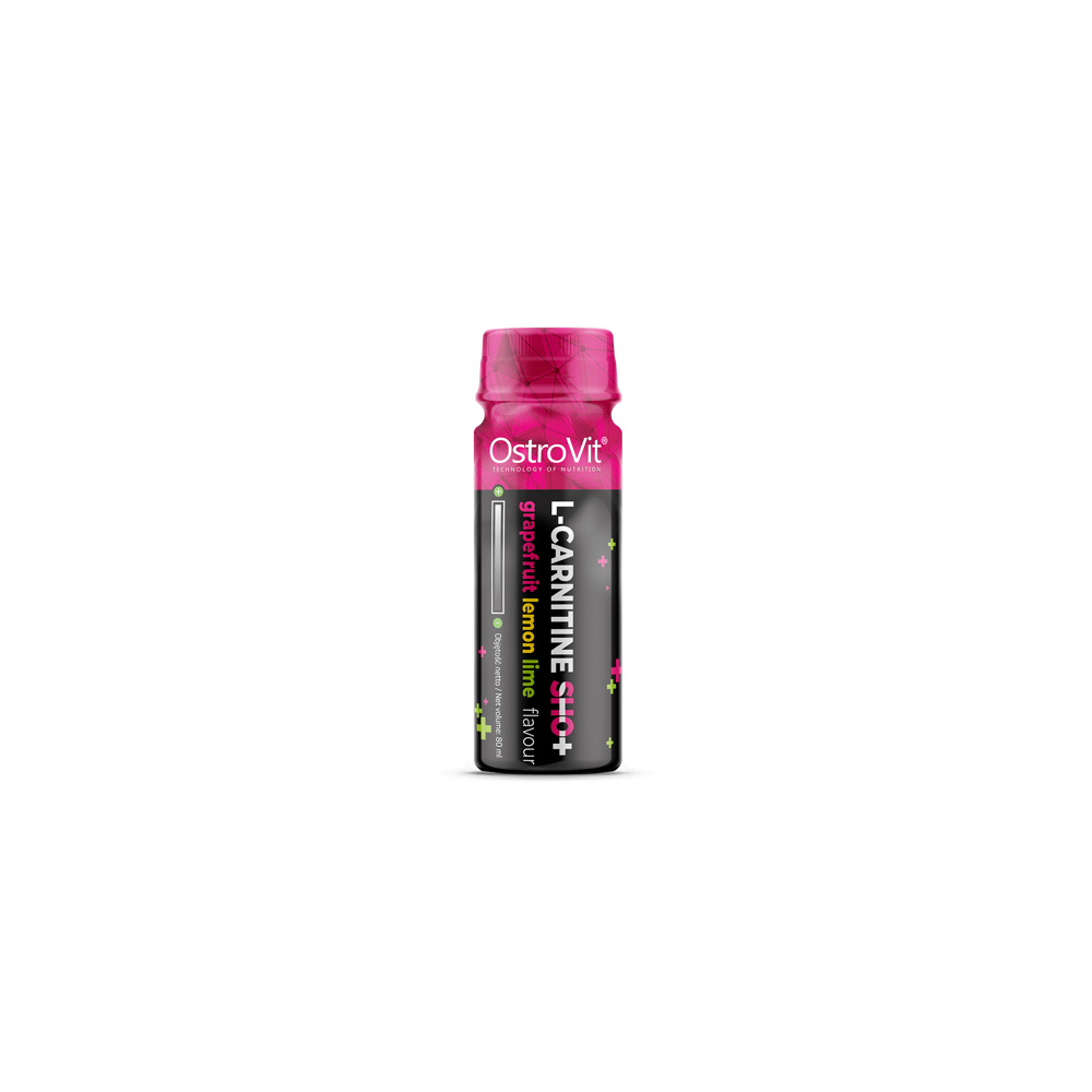 OstroVit L-carnitine Shot 24x80 ml (grepfrut, lamaie) Beneficii L-carnitine Shot: sprijina procesele de ardere a grasimilor (abs