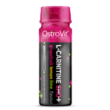 OstroVit L-carnitine Shot 24x80 ml (grepfrut, lamaie) Beneficii L-carnitine Shot: sprijina procesele de ardere a grasimilor (abs