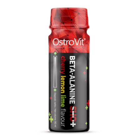 OstroVit Beta-Alanine Shot 80 ml (cirese, lamaie) Beneficii Beta-Alanine Shot: consumul de beta-alanina determina hipertrofie mu