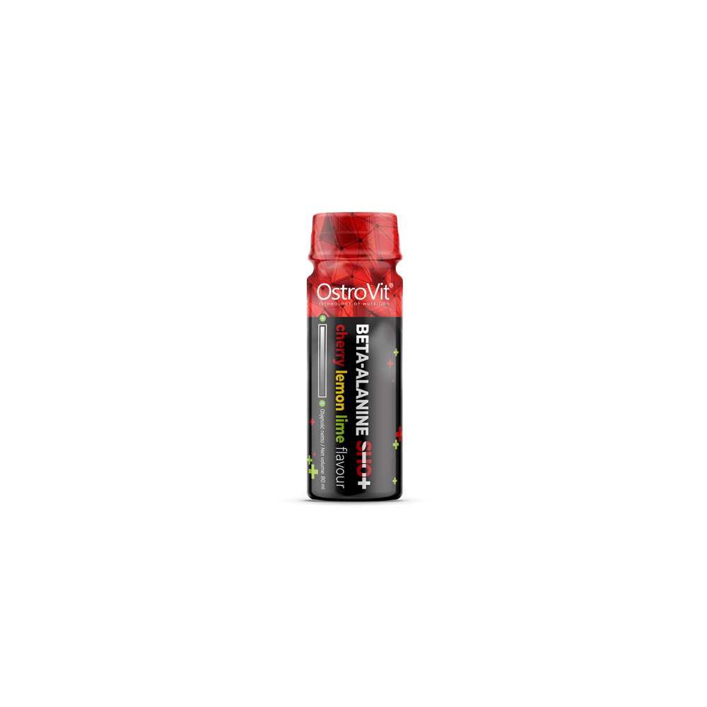 OstroVit Beta-Alanine Shot 24x80 ml (cirese, lamaie) Beneficii Beta-Alanine Shot: consumul de beta-alanina determina hipertrofie