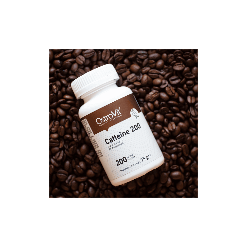 Caffeine - Cofeina 200mg 200 Tablete, OstroVit Caffeine - Cofeina Beneficii: ajuta la accelerarea metabolismului, stimuleaza, ad