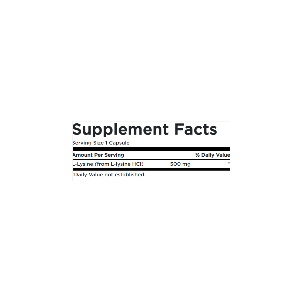 Swanson L-Lysine - 500mg Free-Form - 100 capsule Beneficii L-Lizina: ajuta la producerea de enzime, hormoni si anticorpi, compon