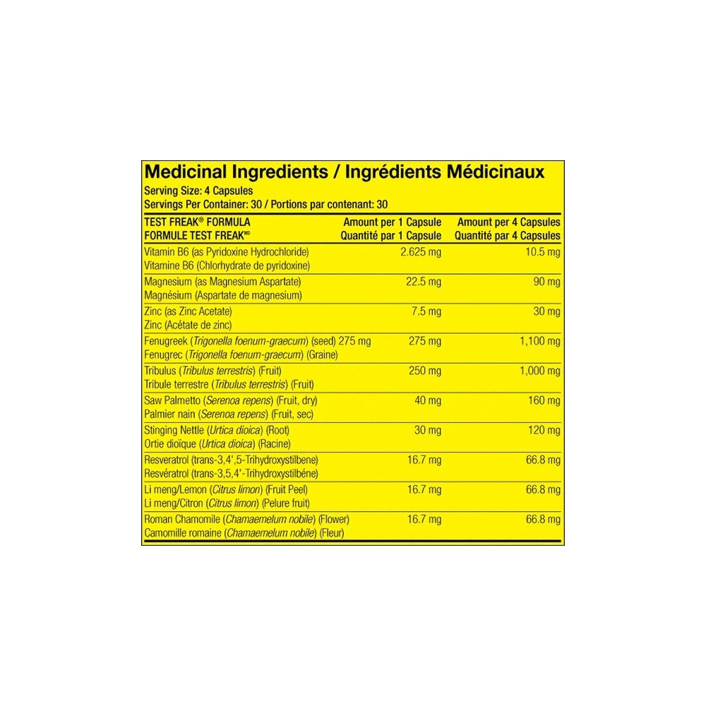 PHARMA FREAK Test Freak - 120 Capsule Beneficii Test Freak- un stimulent natural unic, stimuleaza producerea testosteronului, cr
