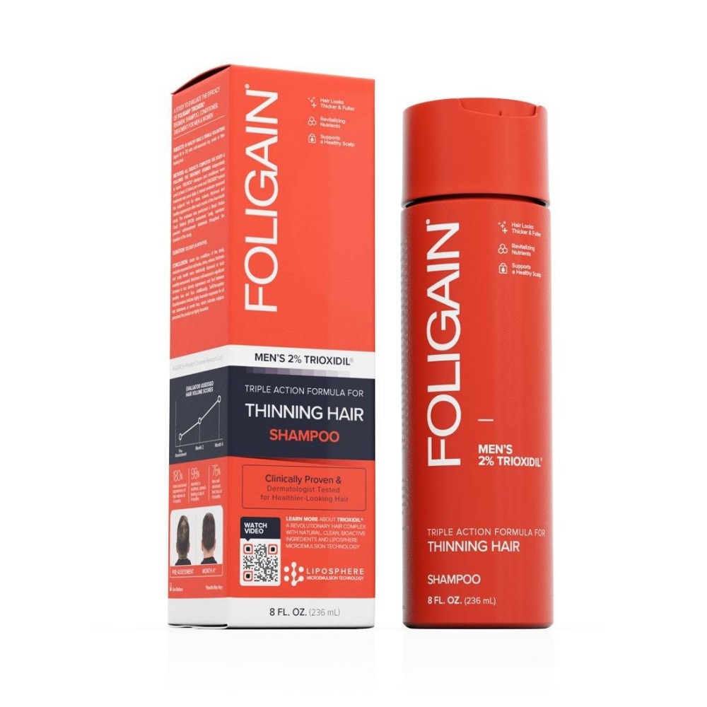 FOLIGAIN Sampon pentru regenerarea parului pentru barbati 2% Trioxidil® (8oz) 236ml Sampon pentru regenerarea parului la barbati FOLIGAIN Sampon pentru regenerarea parului pentru barbati 2% Trioxidil® (8oz) 236ml Sampon pentru regenerarea parului la barbati