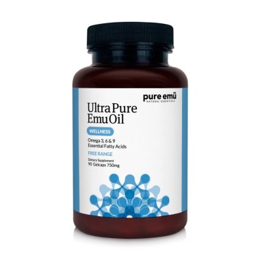 Biovea ULEI PUR DE EMU 750mg 90 Capsule Beneficii ULEI PUR DE EMU: conține acizi grași esențiali: Omega 3,6 &amp; 9, sprijină să