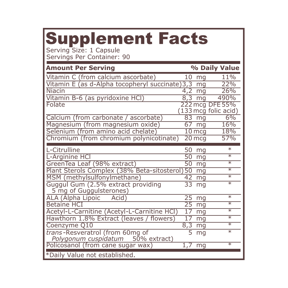 Pure Nutrition Heart Support (Suport pentru inima) - 90 Capsule Beneficii HEART SUPPORT: ajuta la imbunatatirea functionarii sis