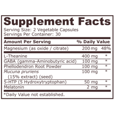 Pure Nutrition Sleep formula (formula pentru somn odihnitor) - 60 capsule Beneficii Sleep formula: formula complexa de somn, red