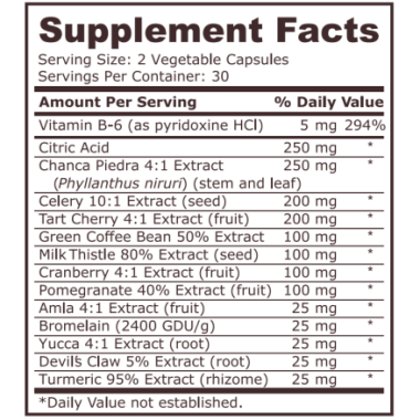 Pure Nutrition Uric Acid Formula - 60 Capsule Beneficii Formula Acid Uric: sprijină metabolismul sănătos al acidului uric, promo