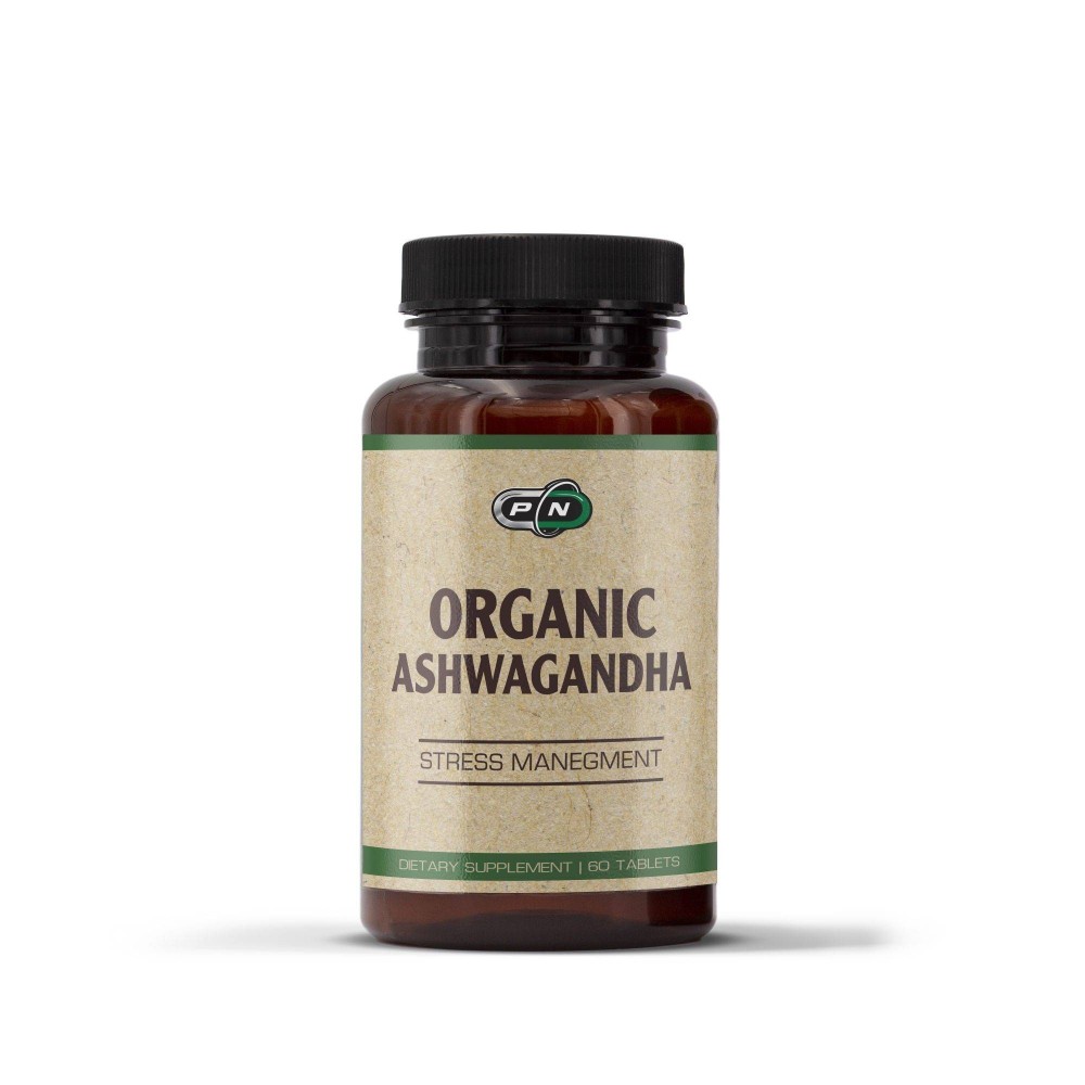 Pure Nutrition Ashwagandha Organic - 60 Tablete Beneficiile suplimentarii Ashwagandha: sprijinirea gestionarii sanatoase a stres Pure Nutrition Ashwagandha Organic - 60 Tablete Beneficiile suplimentarii Ashwagandha: sprijinirea gestionarii sanatoase a stres