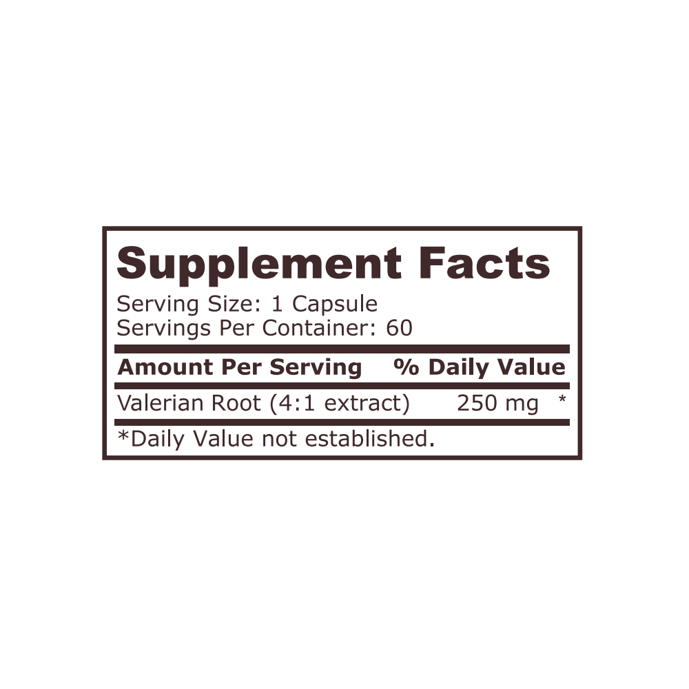 Pure Nutrition Valerian Root (Radacina de valeriana) - 60 Capsule Beneficii Valerian Root: ajuta la somn in mod natural, calmeaz