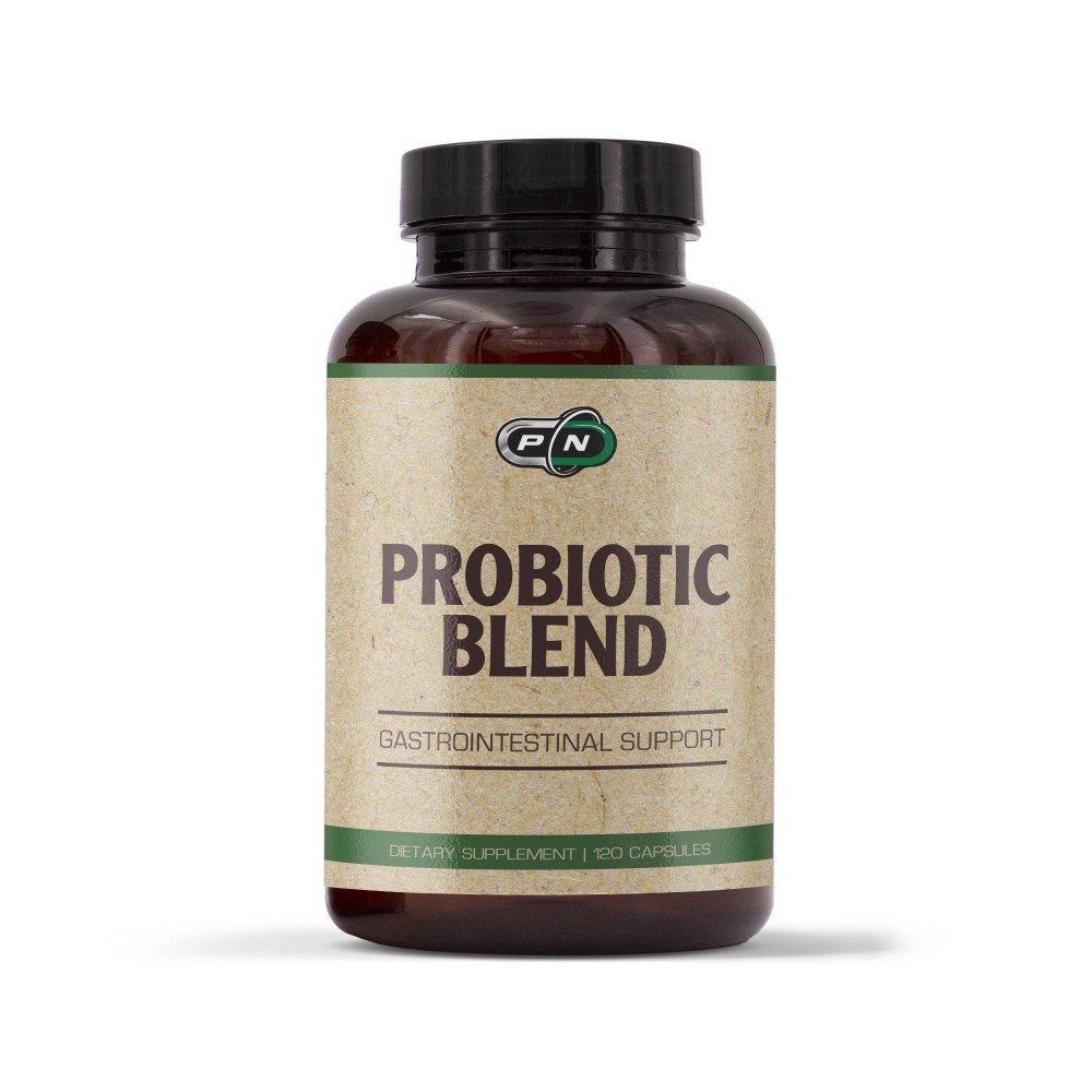 Pure Nutrition Probiotic Blend - 120 Capsule Beneficii Probiotic Blend: sporeste productia de vitamina b1 si vitamina k2, ajuta Pure Nutrition Probiotic Blend - 120 Capsule Beneficii Probiotic Blend: sporeste productia de vitamina b1 si vitamina k2, ajuta