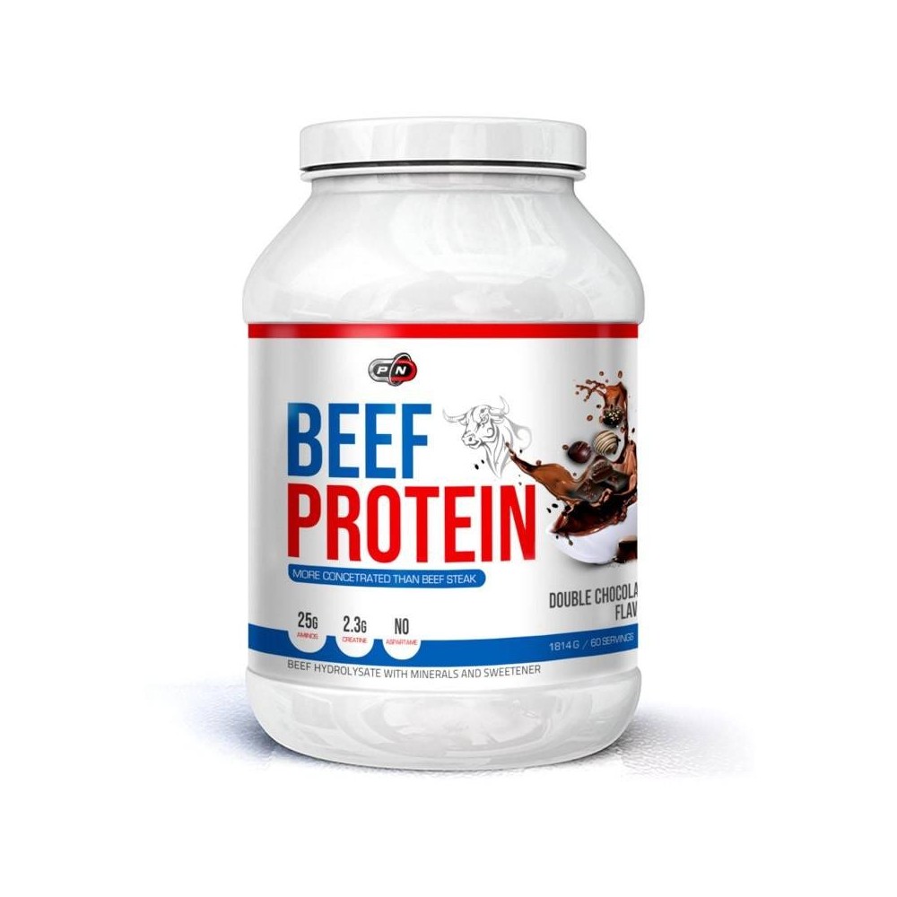Pure Nutrition USA Beef Protein 1814 grame (Proteina din carne de vita) Beneficii Proteina din carne de vita: contine Creatina, 