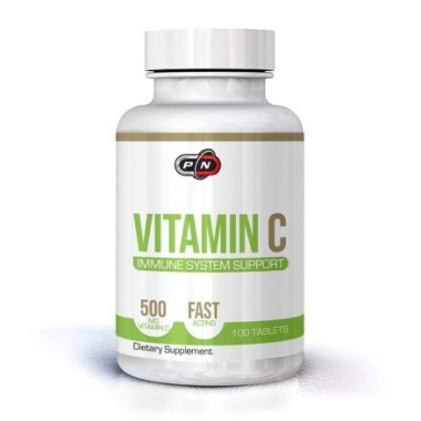 Pure Nutrition USA Vitamina C - 500 mg, 100 tablete Beneficii Vitamina C: importanta in producerea de colagen, mentine sanatatea