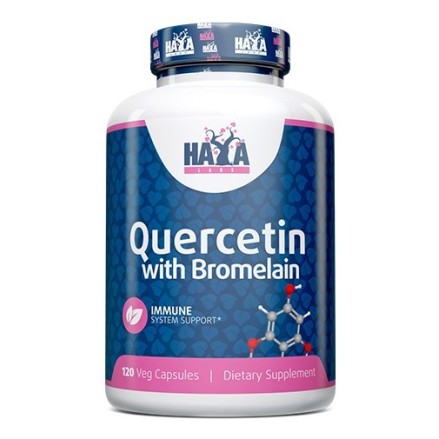 Quercetin with Bromelain, 120 Capsule, Sprijina sanatatea sinusurilor si promoveaza raspunsul histaminei sanatoase Beneficii Que