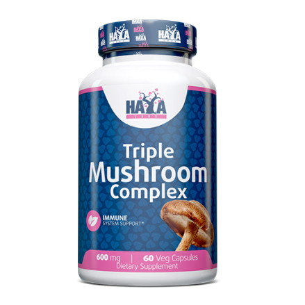 Triple Mushroom Complex, 60 Capsule, Poate ajuta la imbunatatirea concentrarii, poate ajuta la stimularea sistemului imunitar Be