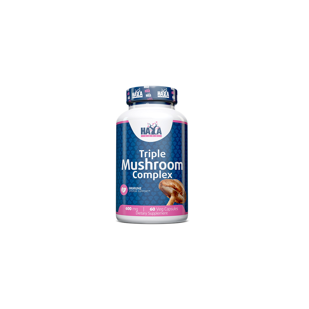 Triple Mushroom Complex, 60 Capsule, Poate ajuta la imbunatatirea concentrarii, poate ajuta la stimularea sistemului imunitar Be Triple Mushroom Complex, 60 Capsule, Poate ajuta la imbunatatirea concentrarii, poate ajuta la stimularea sistemului imunitar Be