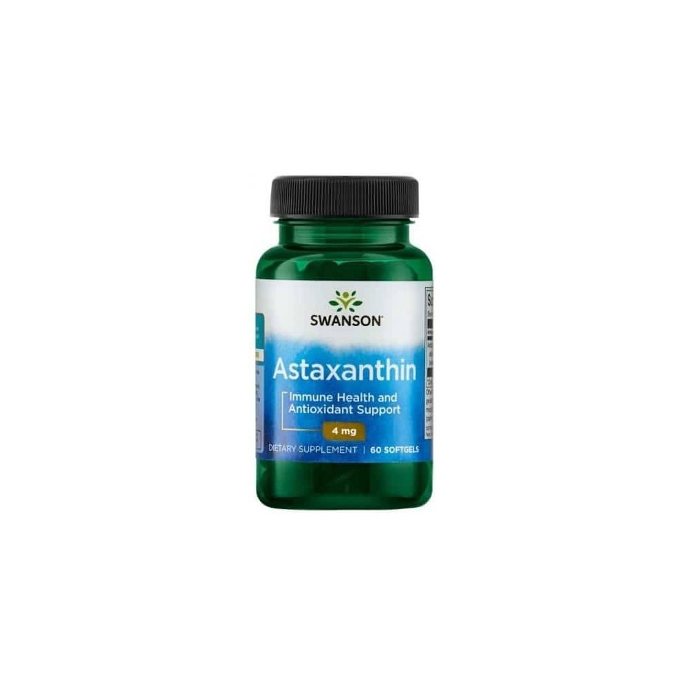 Swanson Astaxanthin, 4mg - 60 Capsule Beneficii Astaxantina: antioxidant, sustine o piele sanatoasa, supliment pentru antrenamen Swanson Astaxanthin, 4mg - 60 Capsule Beneficii Astaxantina: antioxidant, sustine o piele sanatoasa, supliment pentru antrenamen