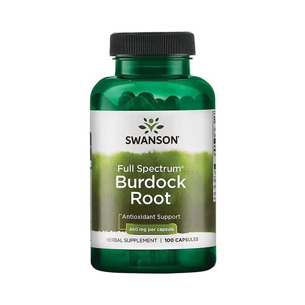 Swanson Burdock Root (Radacina de brusture) 460mg - 100 Capsule Beneficii Burdock Root (Radacina de brusture): puternic antioxid