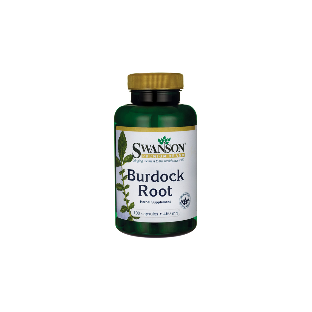 Swanson Burdock Root (Radacina de brusture) 460mg - 100 Capsule Beneficii Burdock Root (Radacina de brusture): puternic antioxid