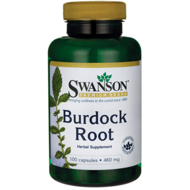 Swanson Burdock Root (Radacina de brusture) 460mg - 100 Capsule Beneficii Burdock Root (Radacina de brusture): puternic antioxid
