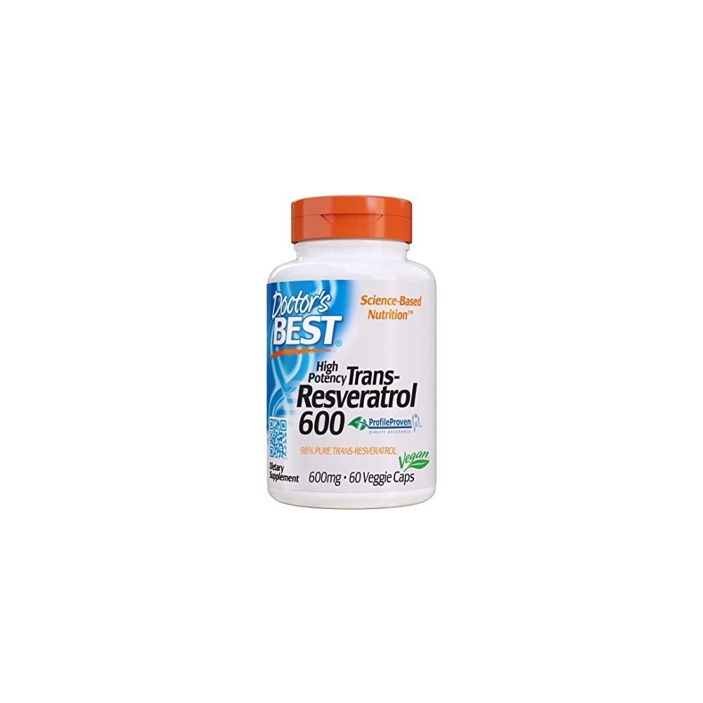 Doctor's Best Trans-Resveratrol 600, 600mg - 60 Capsule Beneficii Resveratrol- reducerea tensiunii arteriale, scaderea nivelului Doctor's Best Trans-Resveratrol 600, 600mg - 60 Capsule Beneficii Resveratrol- reducerea tensiunii arteriale, scaderea nivelului
