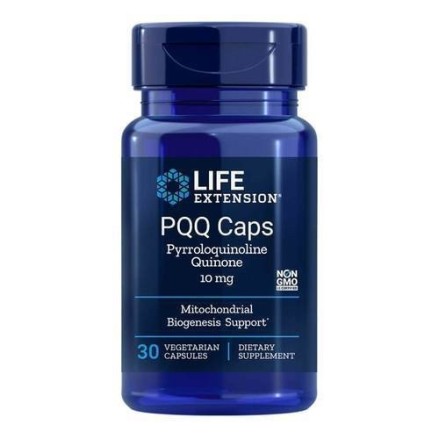 Life Extension PQQ Caps - 10mg - 30 Capsule Beneficii Pirolochinolina: ajuta la incetinirea procesului de imbatranire, produce m