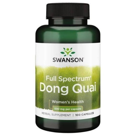 Swanson Dong Quai, 530mg - 100 Capsule Beneficii Dong Quai: mentine echilibrul hormonal, actioneaza ca un afrodiziac, reduce pro