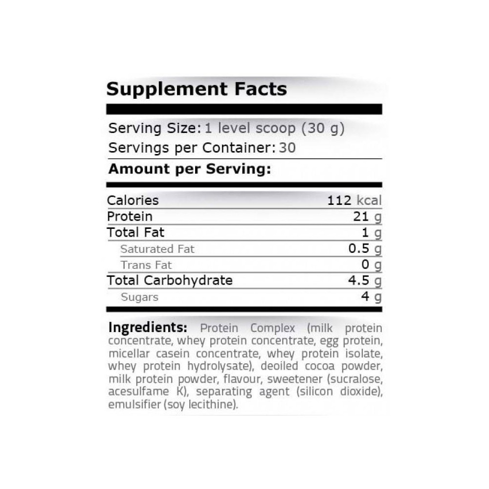 Pure Nutrition USA Protein Complex 908 grame Beneficii Protein Complex: 6 surse de proteina, 2 tipuri de proteina din zer cu abs