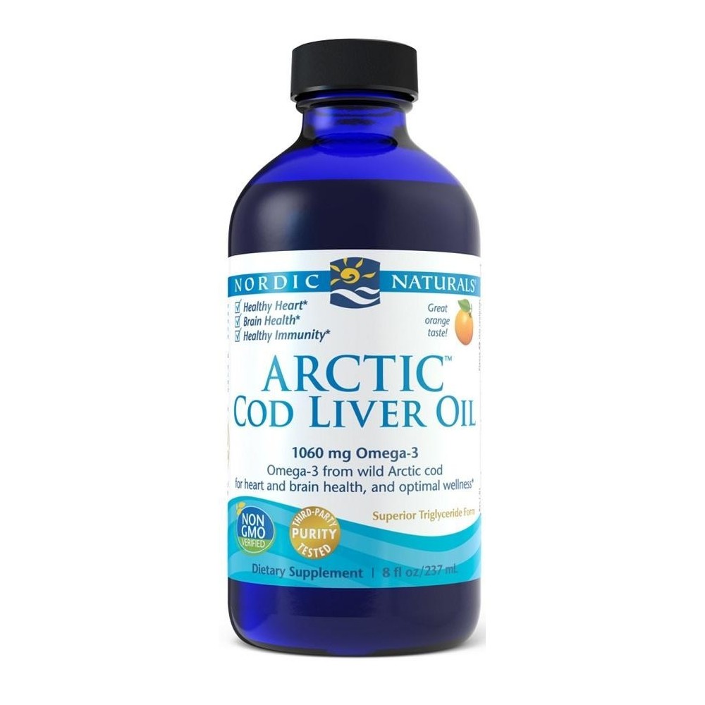 Nordic Naturals Arctic Cod Liver Oil - 1060mg Unflavored (Ulei de ficat de cod fara aroma) - 237 ml Beneficiile uleiului de fica Nordic Naturals Arctic Cod Liver Oil - 1060mg Unflavored (Ulei de ficat de cod fara aroma) - 237 ml Beneficiile uleiului de fica