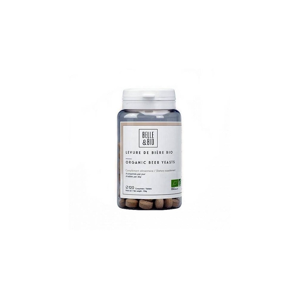 Belle&Bio Brewer's Yeast Bio (Drojdie de bere) - 120 Capsule Beneficiile drojdiei de bere: imbunatateste zaharul din sange, inta