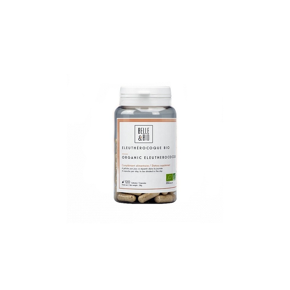 Belle&Bio Eleutherococcus Organic 200 mg - 120 Capsule Beneficii Eleuterococ: cresterea energiei si reducerea oboselii, imbunata Belle&Bio Eleutherococcus Organic 200 mg - 120 Capsule Beneficii Eleuterococ: cresterea energiei si reducerea oboselii, imbunata