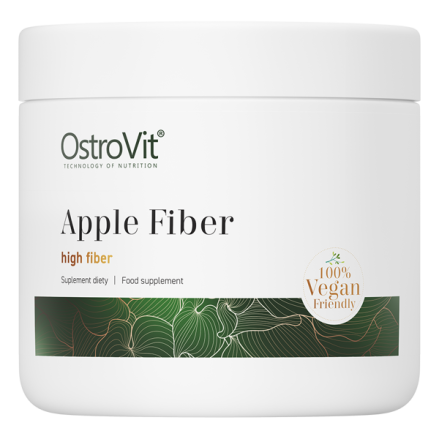 Apple Fiber vege pulbere 200 grame (Fibre de mere) OstroVit Apple Fiber vege pulbere (Fibre de mere) beneficii: supliment alimen