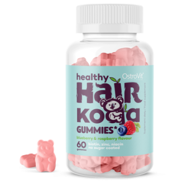 OstroVit Healthy Hair Koala Gummies 60 bucati (jeleuri Koala pentru par) Beneficii Healthy Hair Koala Gummies: sustine metabolis
