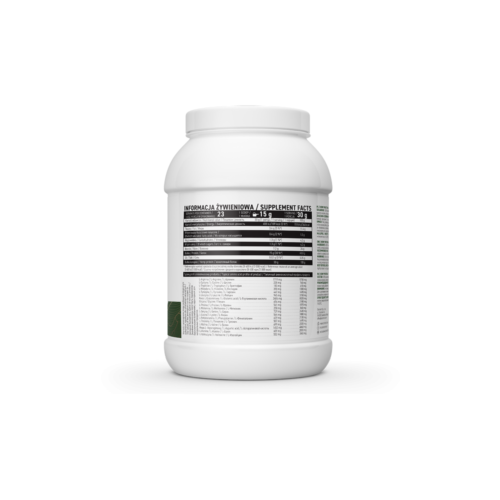 OstroVit Hemp Protein VEGE 700 grame (Proteina Fibre de canepa) Beneficii Canepa Ostrovit VEGE: Continut ridicat de proteine, su