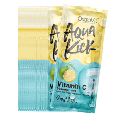 OstroVit Aqua Kick Vitamin C 10 g x 24 BOX Beneficii- va poate ajuta sa furnizati organismului dumneavoastra cu usurinta si rapi