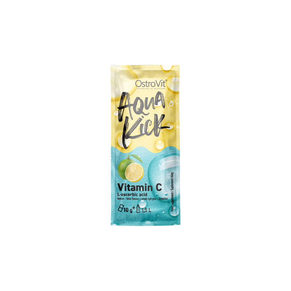 OstroVit Aqua Kick Vitamin C 10 g x 24 BOX Beneficii- va poate ajuta sa furnizati organismului dumneavoastra cu usurinta si rapi