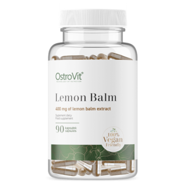 OstroVit Lemon Balm VEGE 90 Capsule (Roinita - frunze de melisa) Beneficii Lemon Balm VEGE: supliment alimentar vegan conceput p