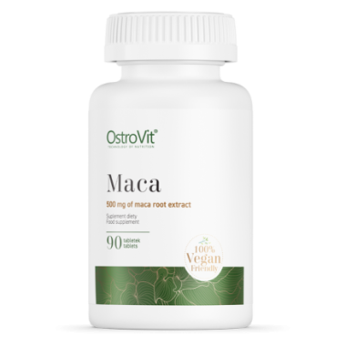OstroVit Maca 90 Tablete Beneficii Maca: ajuta la cresterea libidoului, benefic in reducerea disfunctiei erectile, benefic in cr