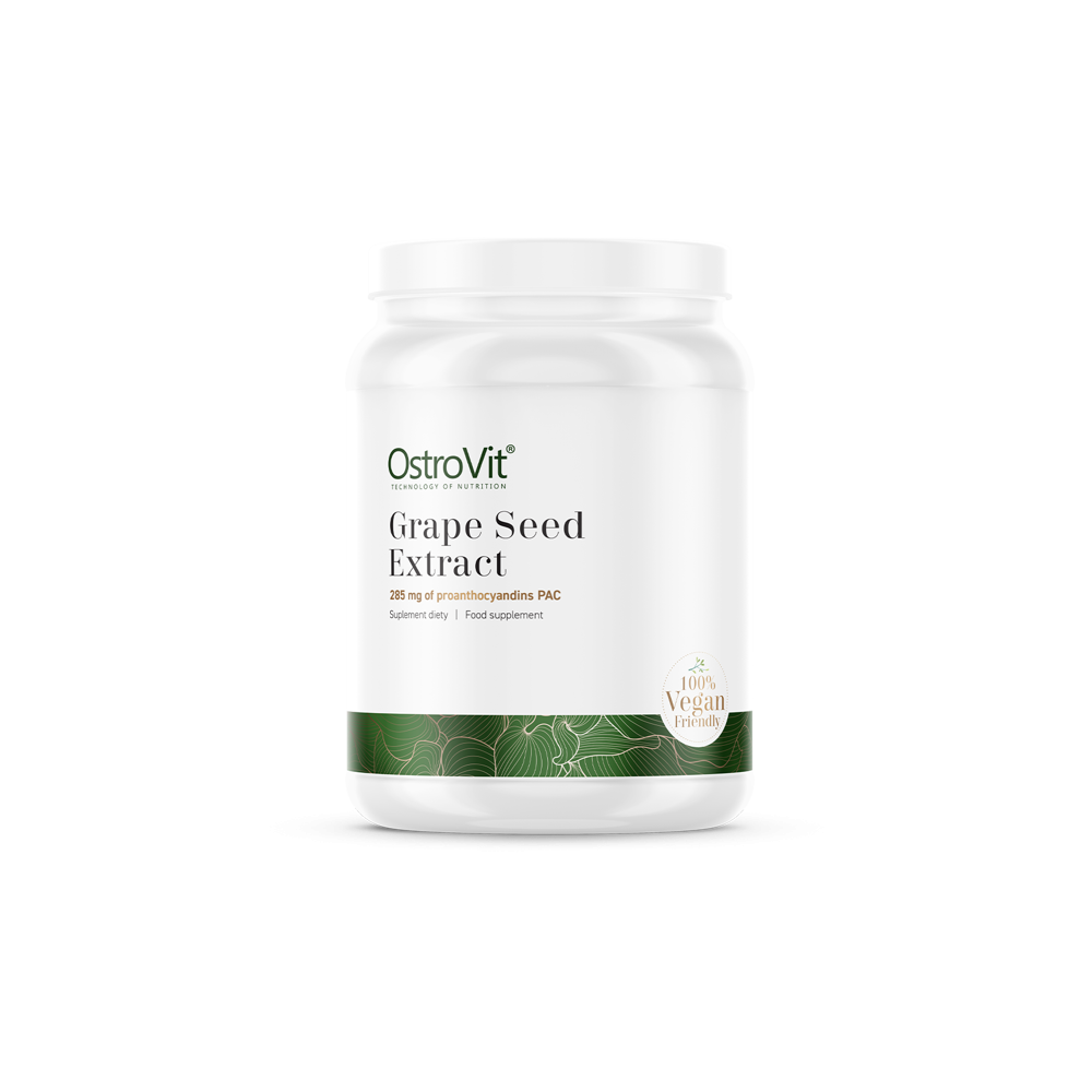 OstroVit Grape Seed Extract 50 g (Extract de samburi de struguri) Beneficii Extract din samburi de struguri: promoveaza sanatate OstroVit Grape Seed Extract 50 g (Extract de samburi de struguri) Beneficii Extract din samburi de struguri: promoveaza sanatate